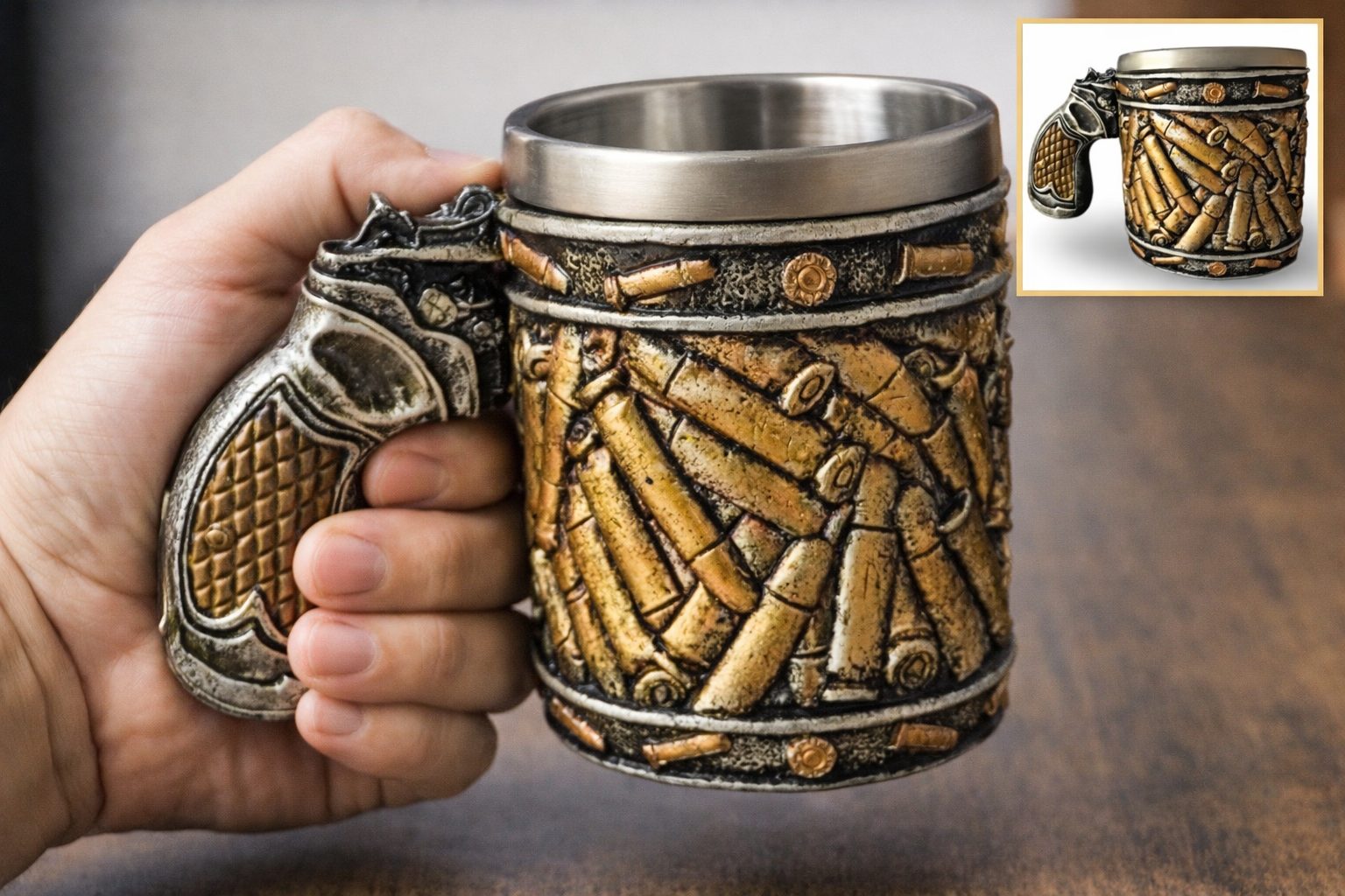 Caneca Revólver Bala – Atirador Elite