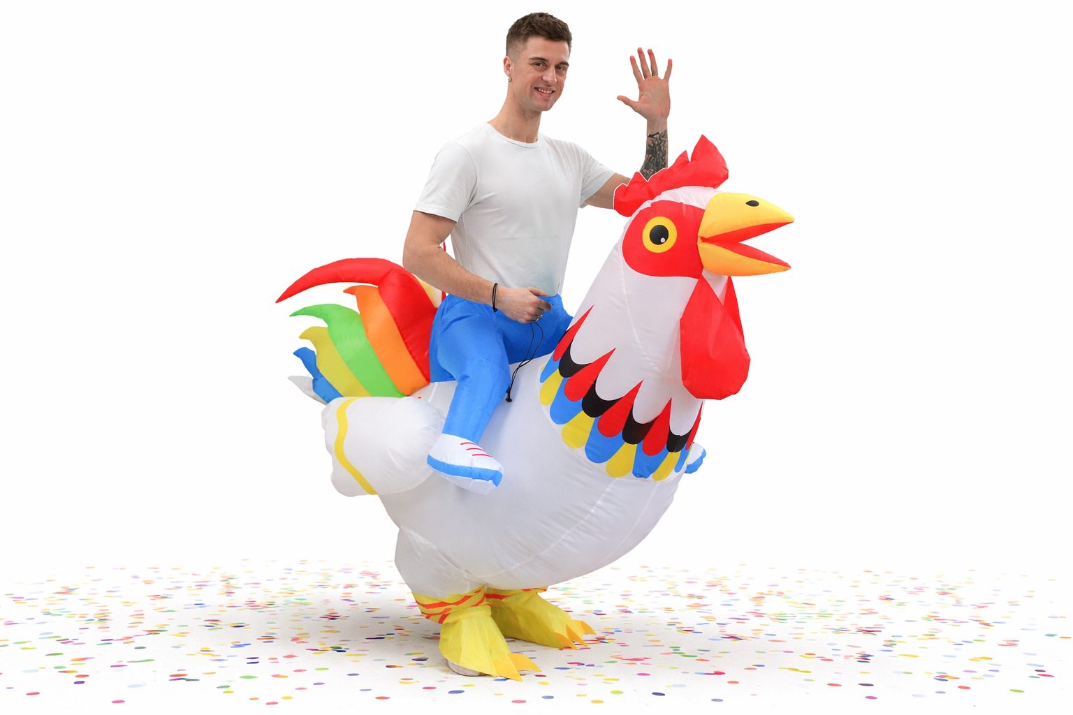 Fantasia Inflável Galo